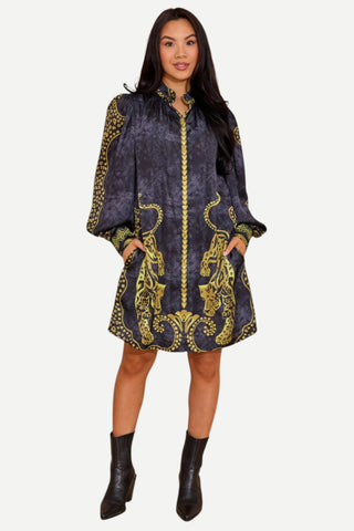 Alden Adair Nora Dress, Pouncing Panther