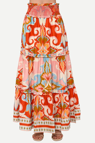 Love the Label Raquel Skirt, Rosetti Print LOVE THE LABEL