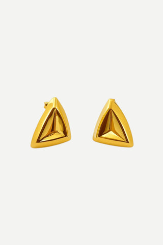 Sheila Fajl Small Golden Angle Studs