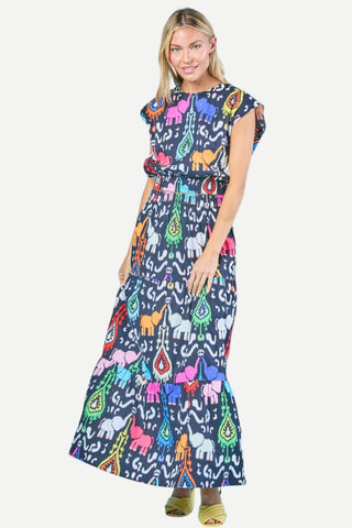 Sheridan French Gardenia Skirt, Onyx Trunk Show