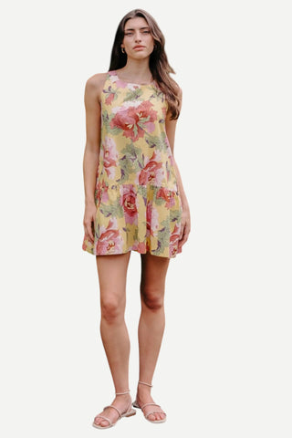 Love the Label Jasmyn Mini Dress, Modern Dandy Liberty Print LOVE THE LABEL