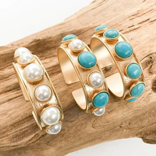 Virtue Jewelry Design The Hope Cuff Bracelet, Pearl