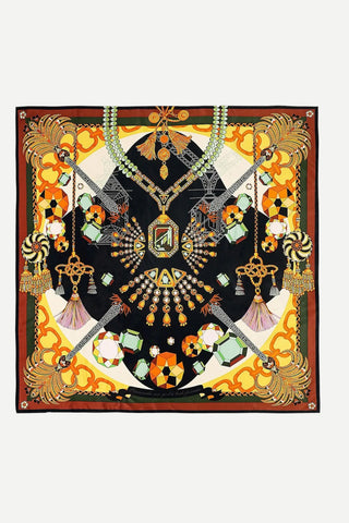 Two's Company Diamond Noir Scarf