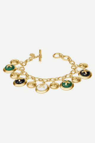 Julie Vos Essex Charm Bracelet, Multi Stone