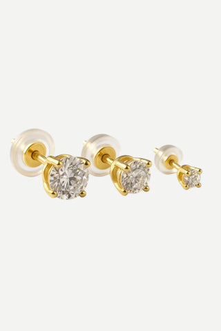 Allison Avery Anderson Diamond CZ Stud Earrings, Small