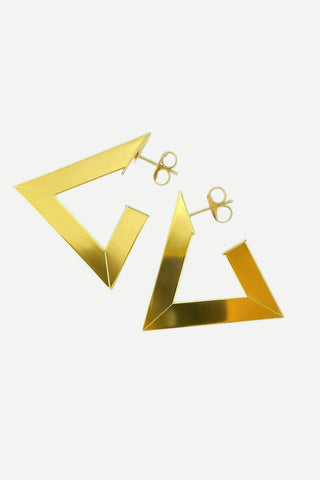 Sheila Fajl Harmony Hoops, Shiny 18K Gold Plated