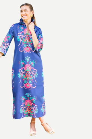 House of MBR Bouvier Long Dress, Aramenta Blue
