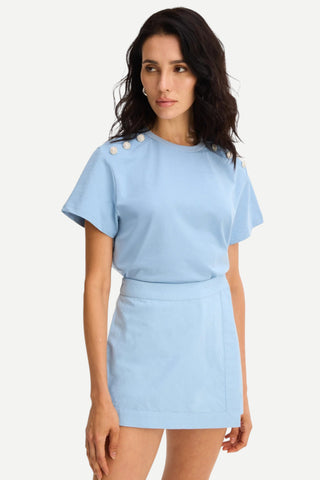 Allison Brooklyn Tee Top, Cool Blue