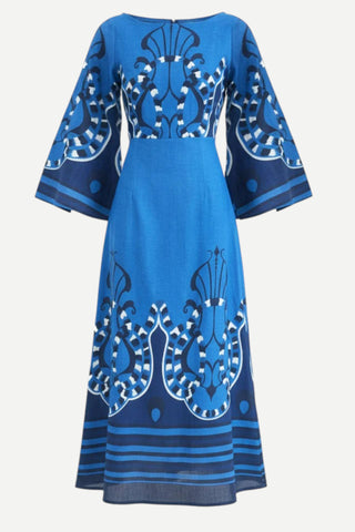 Beyond By Vera Camelia Dress, Harbor Azure