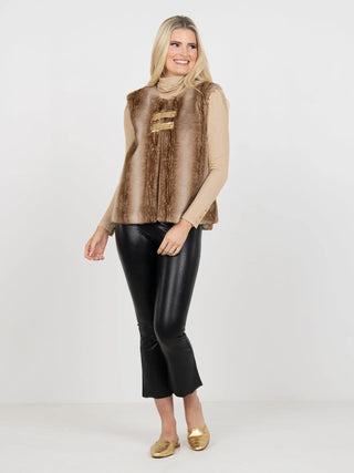 Emily McCarthy Roxy Vest, Faux Fur Emily McCarthy