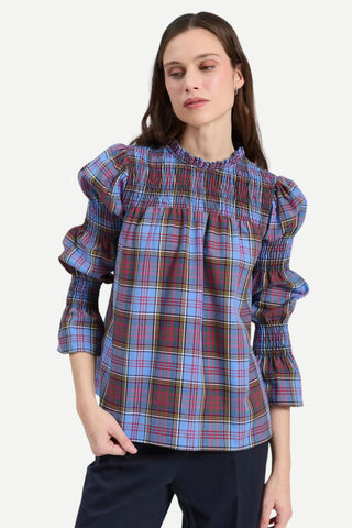 Vilagallo Senna Plaid Blouse