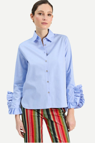 Vilagallo Button Down Shirt, Blue