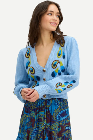 Allison Piper Cardigan, Dusk Blue