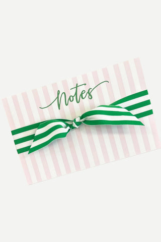 WH Hostess 8.5x5.5 Pink Cabana Stripes "Notes" Slab Notepad WH Hostess