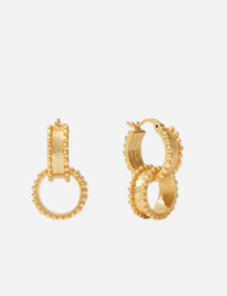 Julie Vos Marbella 2 in 1 Earring, Gold