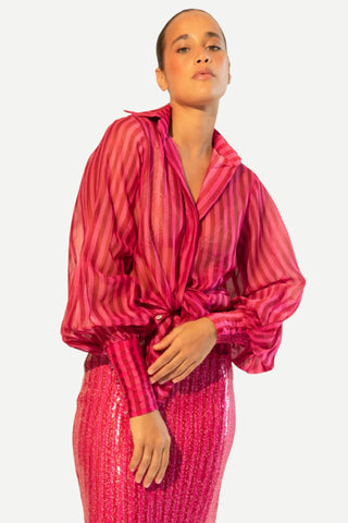 Kleid Emma Blouse, Ruler Red