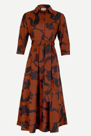 Beyond By Vera Emily Dress, Noir Bloom Brown