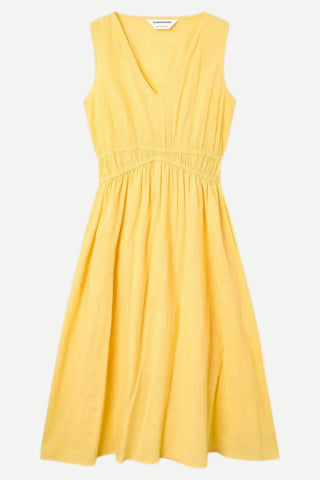 Compania Fantastica Cotton Midi Dress, Yellow Compania Fantastica