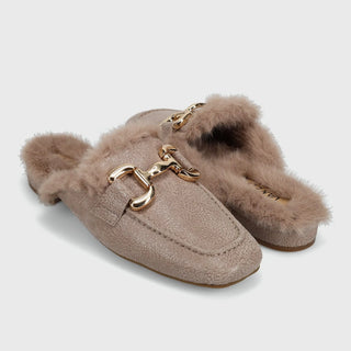 Vaneli Skyla, Fur Lined Loafer, Light Taupe Macao
