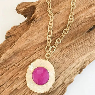 Virtue Jewelry Design The Suzanne Necklace, Pink