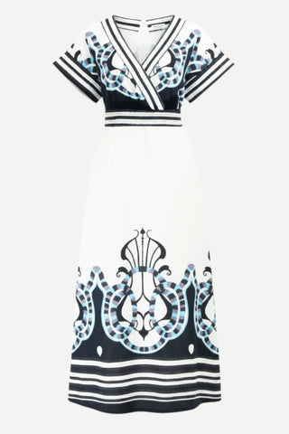 Beyond By Vera Sailor Dress, Harbor Silver Mist