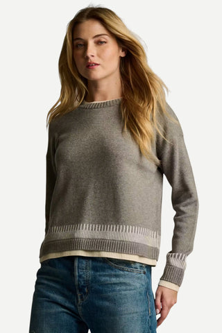 LISA TODD Point Taken Sweater, Grey Shadow