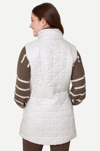 Renuar Woven Vest, Oyster