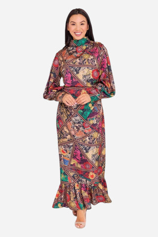 Alden Adair Parker Dress - Royalty