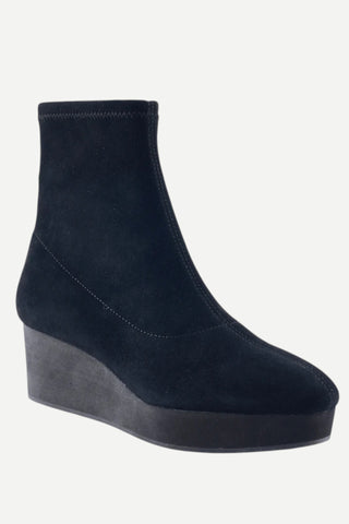 Cecelia New York Gate Wedge Boots - Black