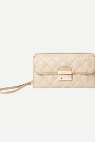 MZ Wallace Crosby Lock Wristlet, Buff