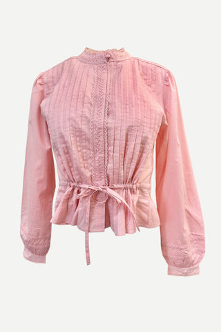 Love the Label Mira Blouse, Pink Icing LOVE THE LABEL