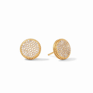 Julie Vos Fleur de Lis Stud, Cubic Zirconia