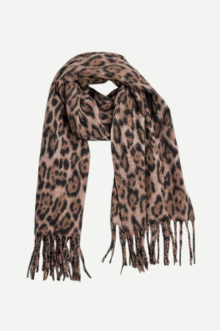 Hat Attack Leopard Scarf, Natural Combo