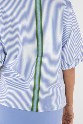 Emily McCarthy Poppy Top, Grapemist Stripe