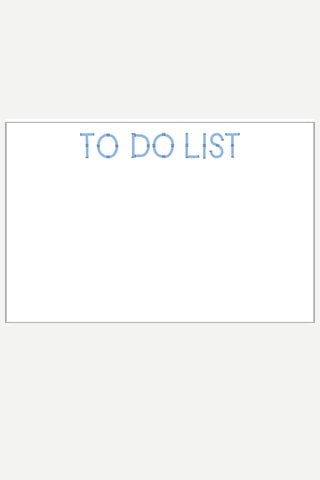 WH Hostess 8.5x5.5 Bamboo "TO DO LIST" Slab Notepad WH Hostess