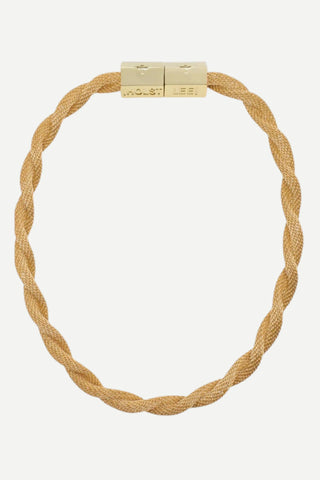 Holst + Lee Luxe Twisted Mesh Necklace, Gold HOLST+LEE