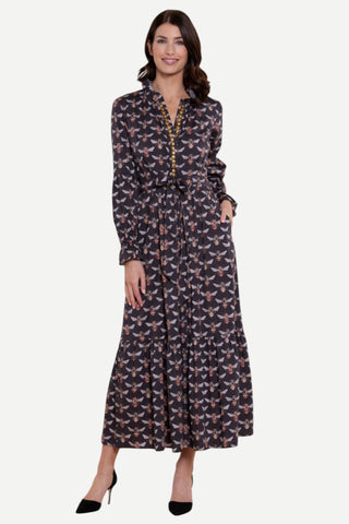 Sheridan French Britt Dress - Jet Queen Bee