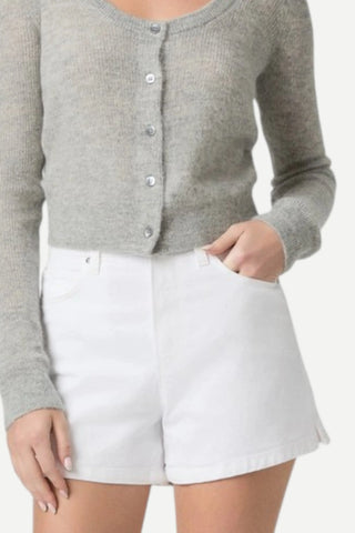 Paige Dani Denim Short, Crisp White PAIGE DENIM