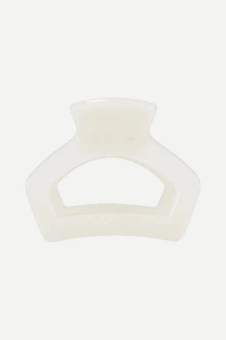 Teleties Open Coconut White Tiny Hair Clip