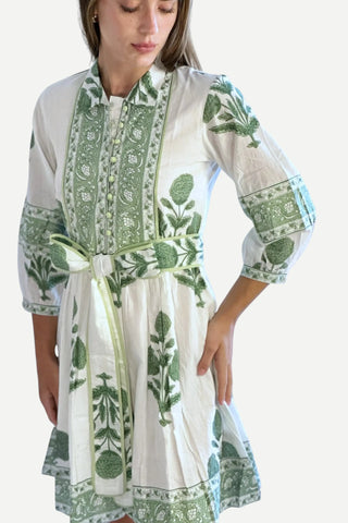 Farylina Frieda Short Dress, Sage Farylina