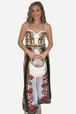 Farm Rio Sleeveless Maxi Jumpsuit, Wonder Rio Sand Farm Rio