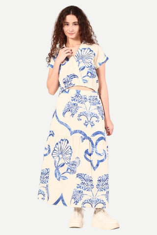 Maude Zia Top, Blue Fresco Maude