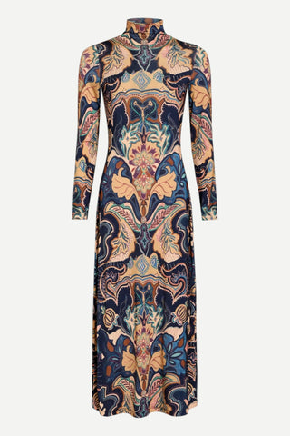 Marie Oliver Paxton Dress, Saddle