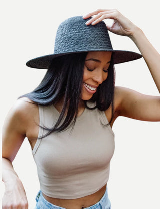 Hat Attack Luxe Vented Packable Hat, Black
