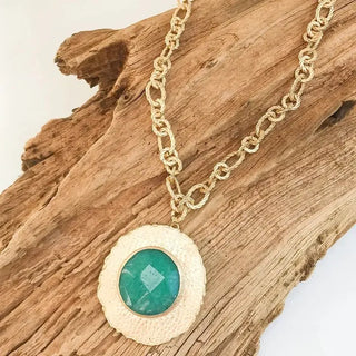 Virtue Jewelry Design The Suzanne Necklace, Teal