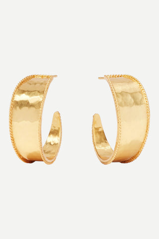 Julie Vos Savoy Medium Hoop Earring, Gold
