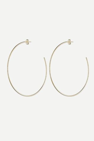 Sheila Fajl Jillian Hoops Earrings, Brushed 18K Gold Plated SHEILA FAJL