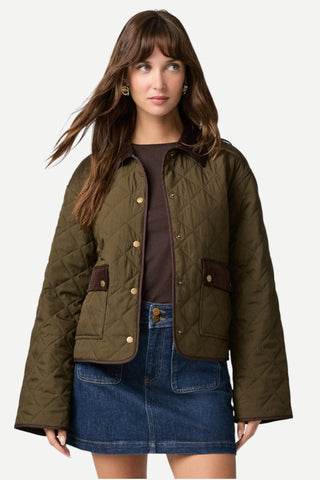 Paige Caleb Quilted Jacket, Fern