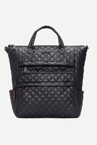 MZ Wallace Black Metro Utility Backpack Handbag