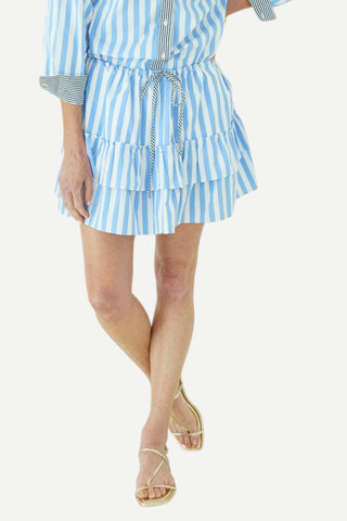 Caryn Lawn Kate Skirt, Blue/Black CARYN LAWN
